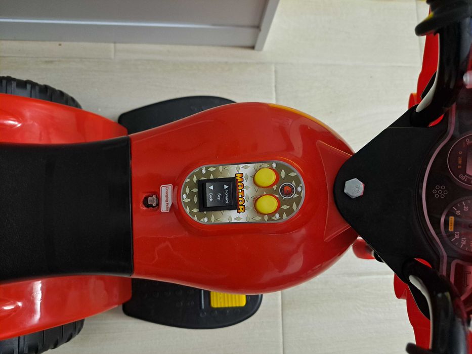 Motocicleta electrica copii cu pedala, rosu