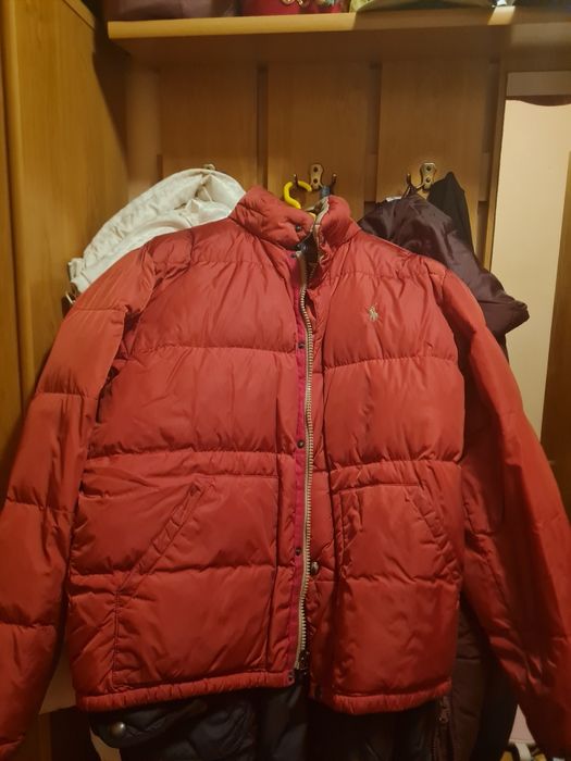 Geaca Ralph Lauren roșu mat