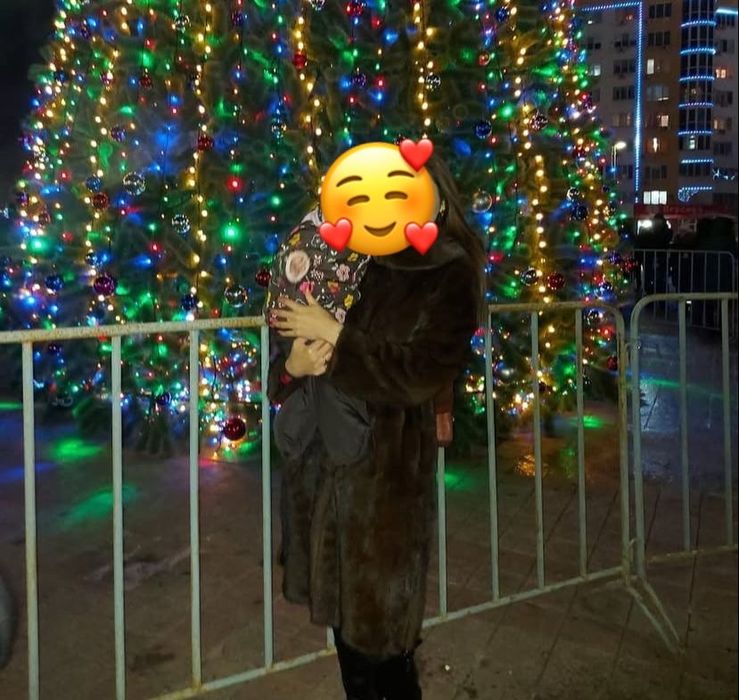 Шуба с капюшоном