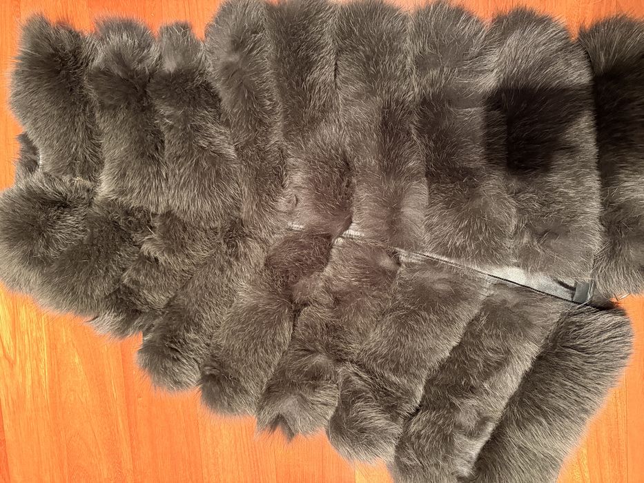 Vesta din blana de vulpe