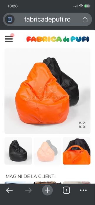 Fotoliu puf / de la fabrica cu pufi