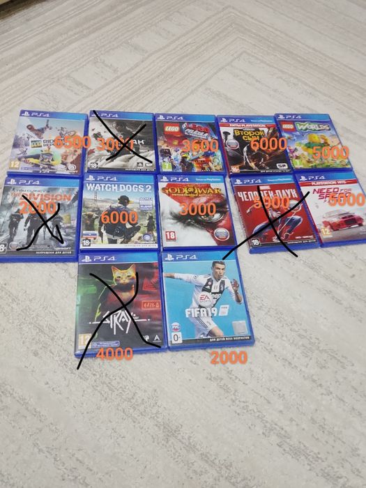 Диски на ps 4 разные