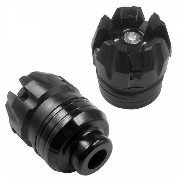 Краш тапа, Предпазител за мотор,Универсални, 2бр.черен-2534