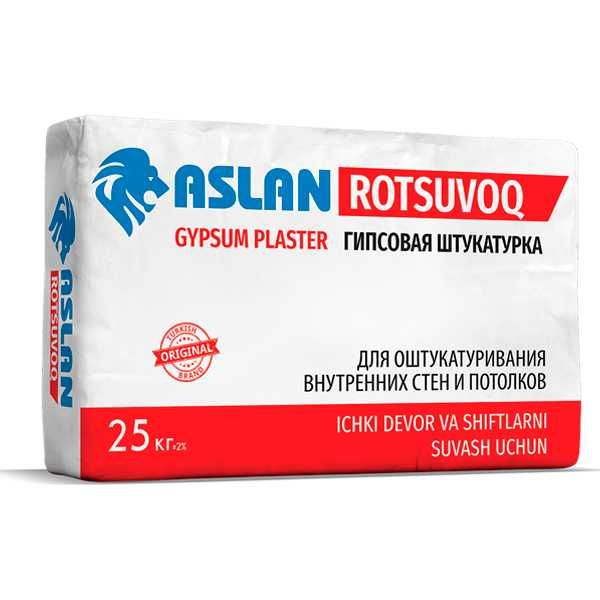 "ASLAN" Shpaklyovka,Kley,Gruntovka,Sement,Suvoq,Rotband,Saten Gips