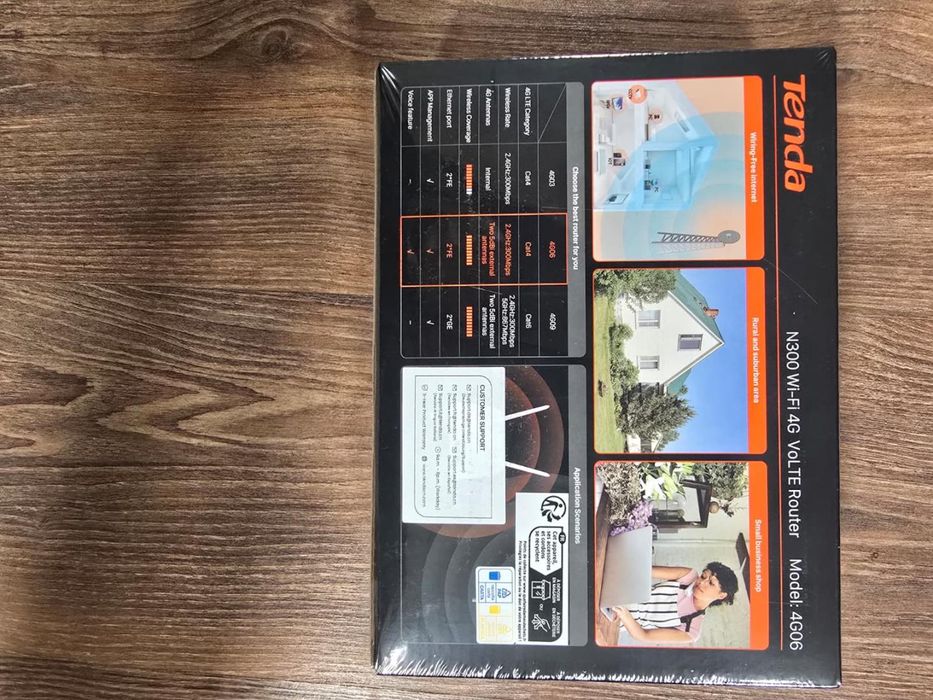 Router Wireless TENDA N300 4G06, Single-Band 300 Mbps, 4G VoLTE, -P-