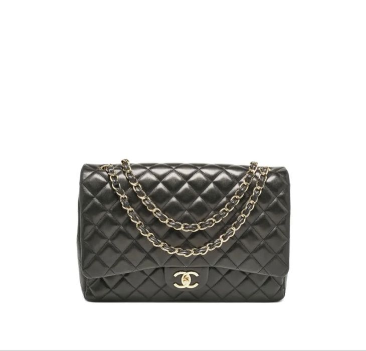 Chanel luxury pre-owned double flap shoulder bag