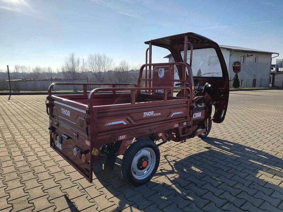 Triciclu electric THOR STAR-PLUS VISINIU cu cabina acoperis