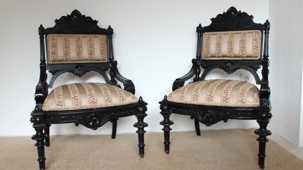 Set fotolii scaune vechi antichități napoleon noi restaurate