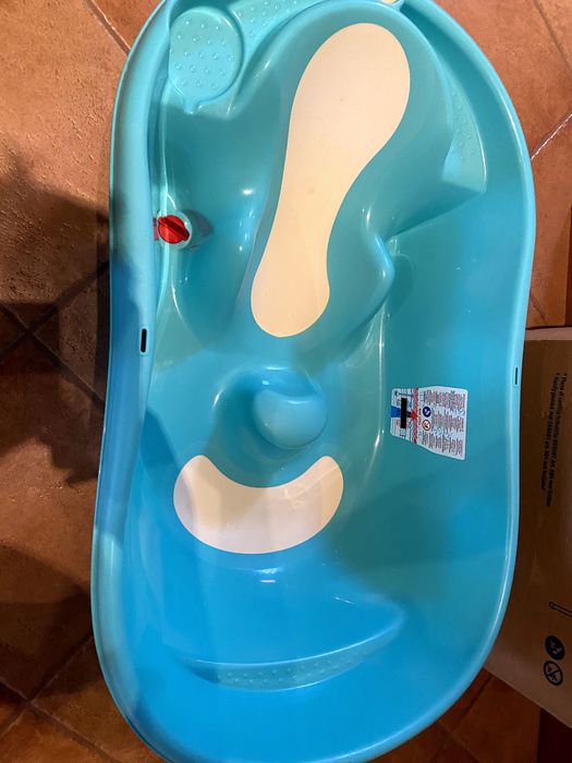 Стойка за корито и корито ОК Baby,ваничка за бебе с термометър