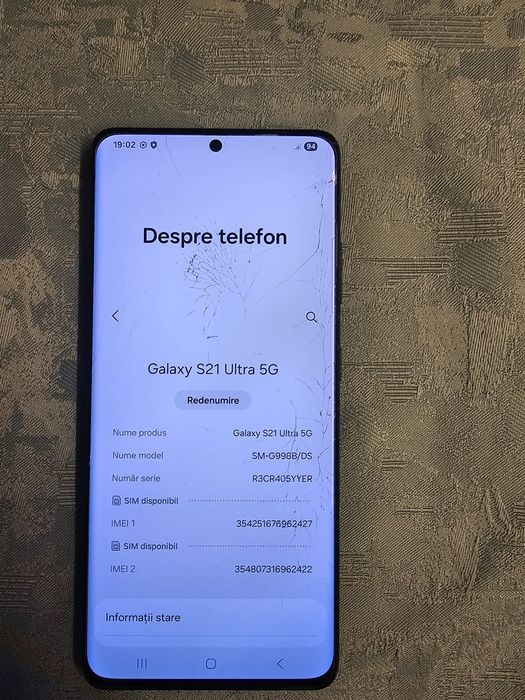 Vând Samsung Galaxy S21ultra 5G