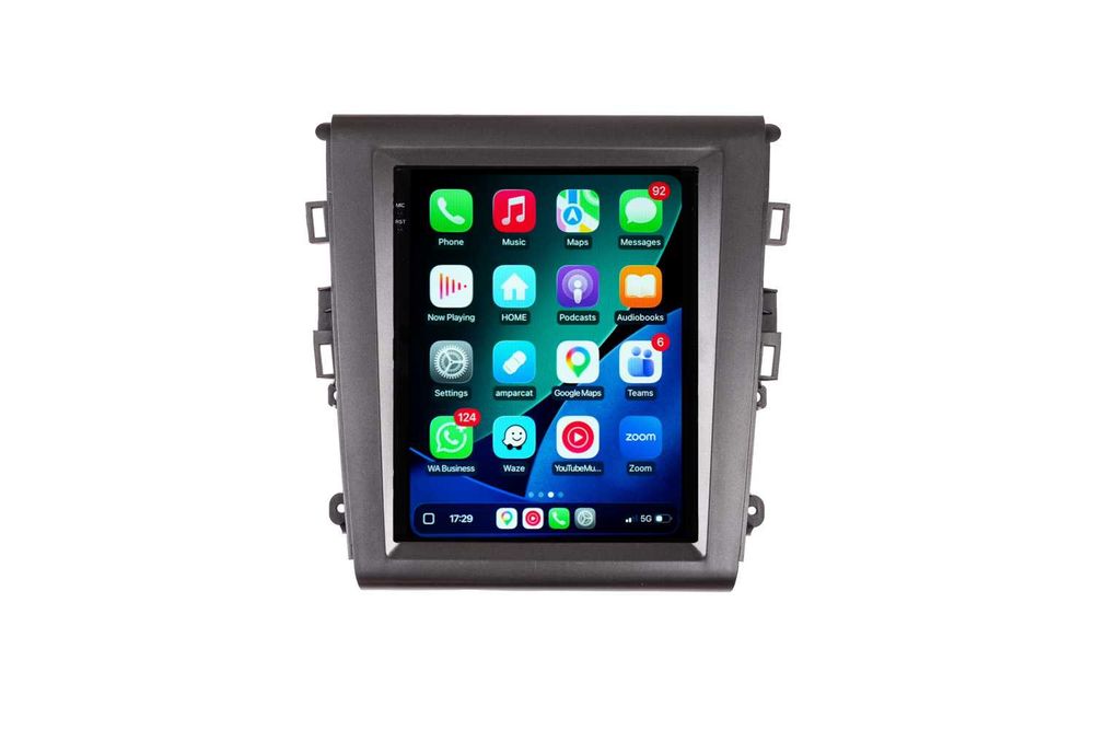 Navigatie Ford Mondeo MK5 Ecran Vertical Tip Tesla , Android 14 Carplay Wireless Android Auto + Camera Marsarier
