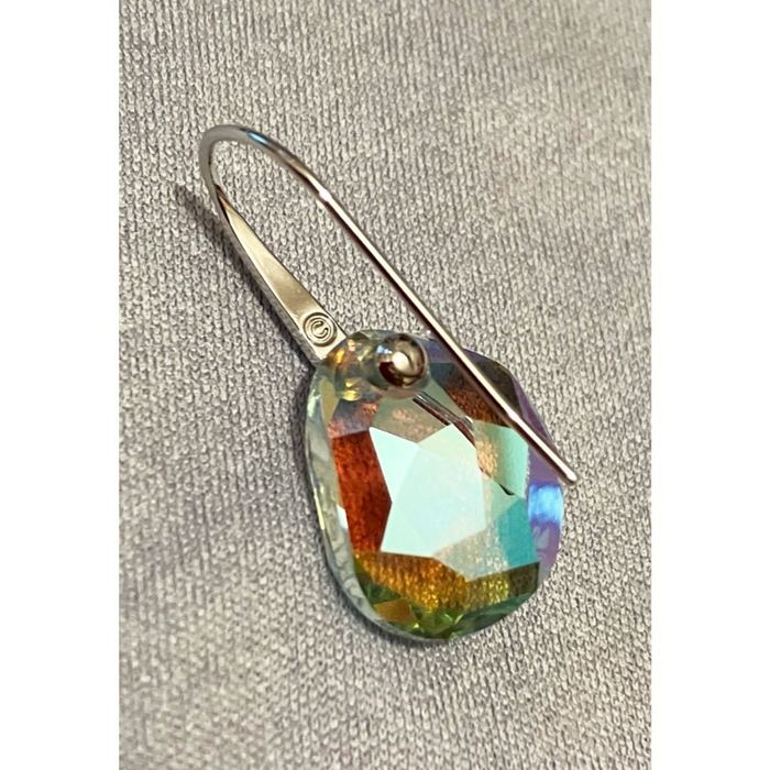 Swarovski  Galet Pierced Drop Earrings