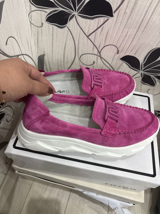 Дамски мокасини циклама