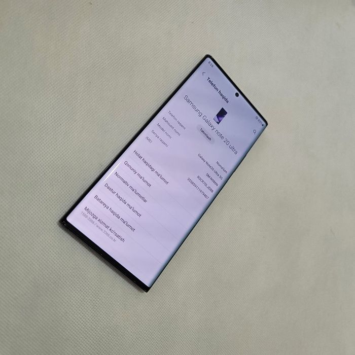 Samsung Note 20 ultra dastavka bor