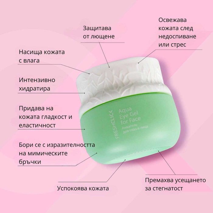 Аквагел / Крем за лице и очи TianDe Freshclick