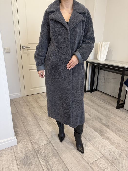 Серая Дубленка Овчина