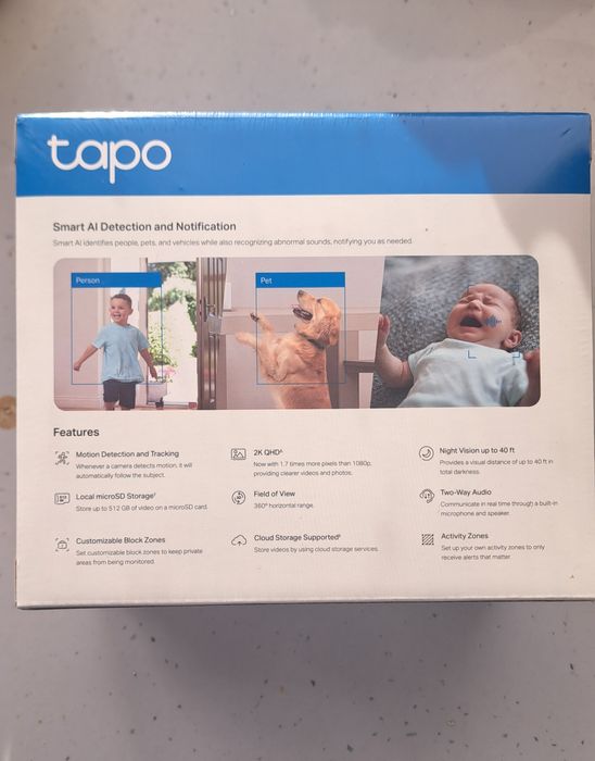 Vand camera supraveghere interior SIGILATA 2k wireless  TAPO TP-LINK