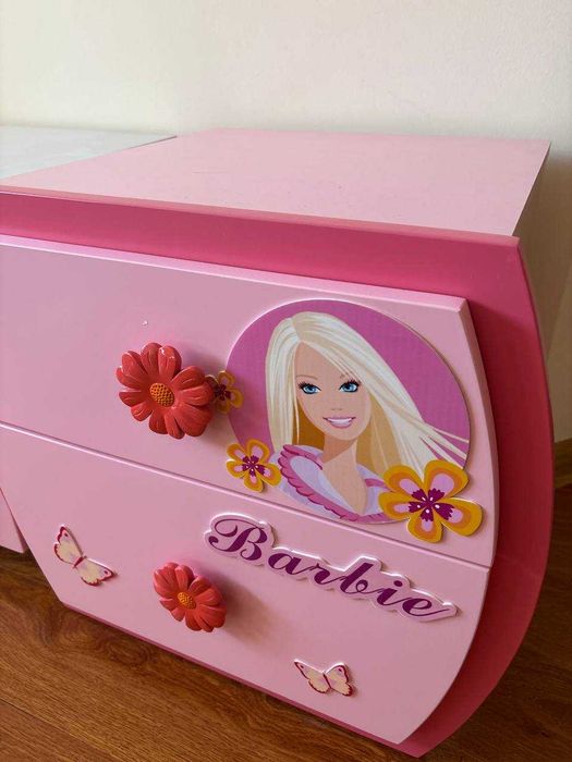 Тумбочка Barbie с двумя ящиками