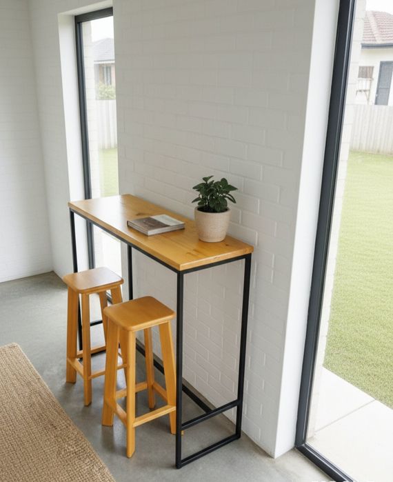 Бар маса и два стола нов комплект