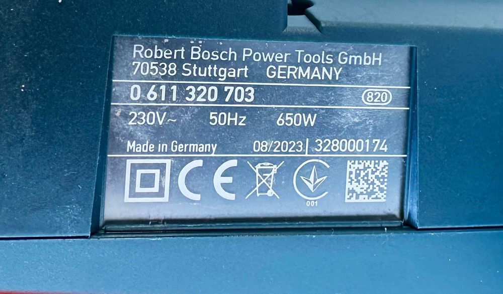 BOSCH GSH 3 E - Чист къртач 650W 2.6J като нов!