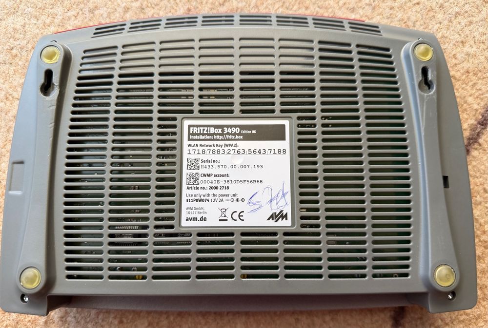 Надеждни немски рутери AVM FRITZ!Box 3490 – Mesh Wi-Fi /Внос от Англия