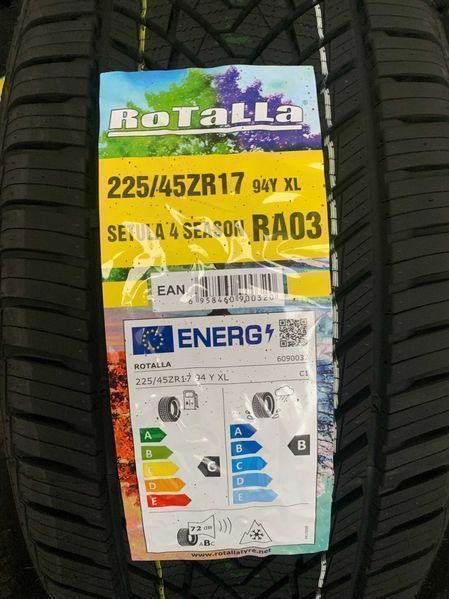 Нови всесезонни гуми ROTALLA 225/45R17 94Y XL НОВ DOT БОРД 2254517