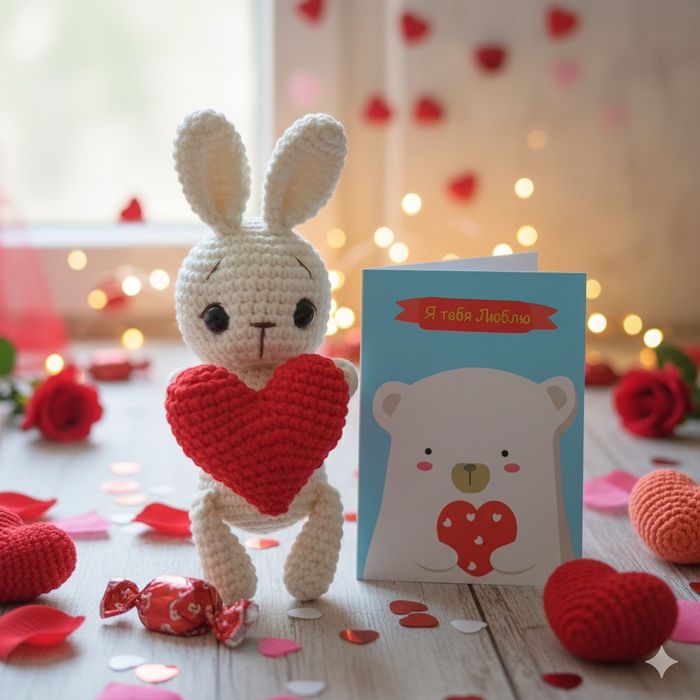 Заяц с сердечком