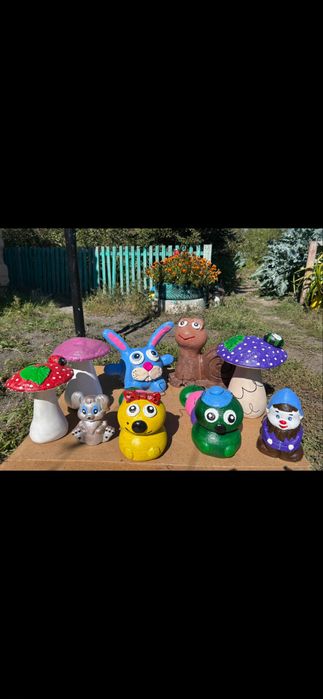Фигурки для сада с цемента