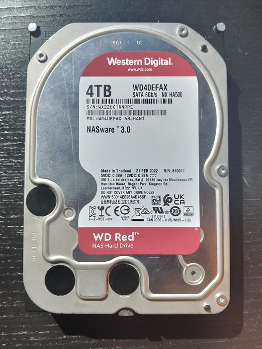 Hard Disk Western Digital 4TB WD40EFAX