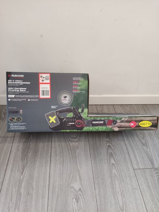 Drujba electrica Parkside Performance 40 V pe acumulatori de 20 V