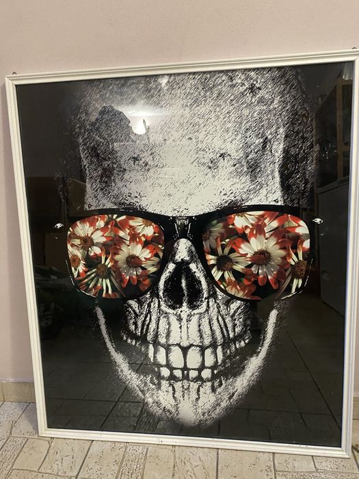 Tablou-rama alb schelet