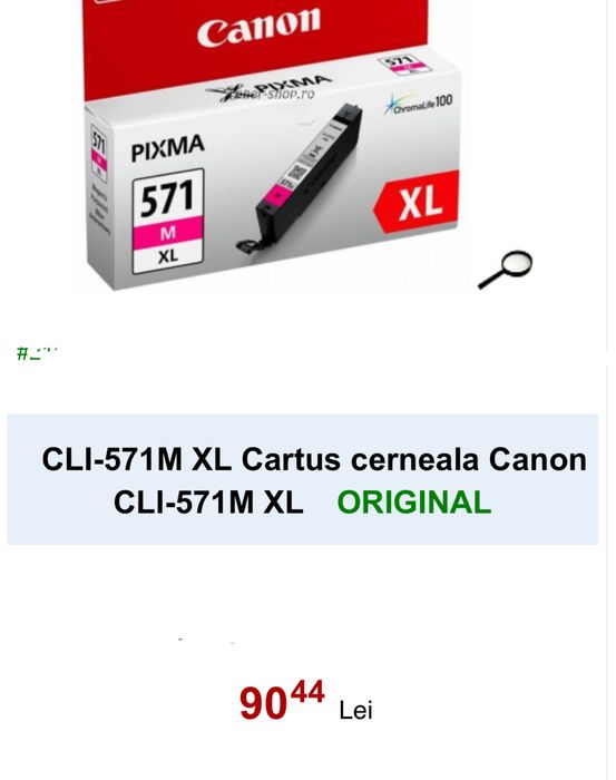 Cartuse originale Canon noi