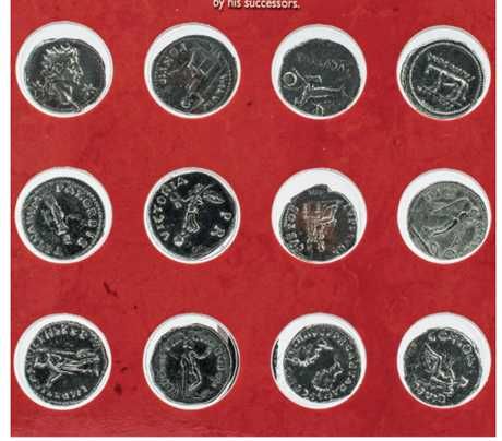 Set de monede ale celor Doisprezece Cezari Deniari repli­ci împărați