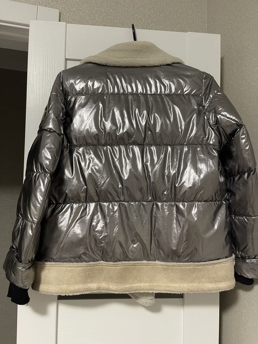 Куртка пуховик комбинированная