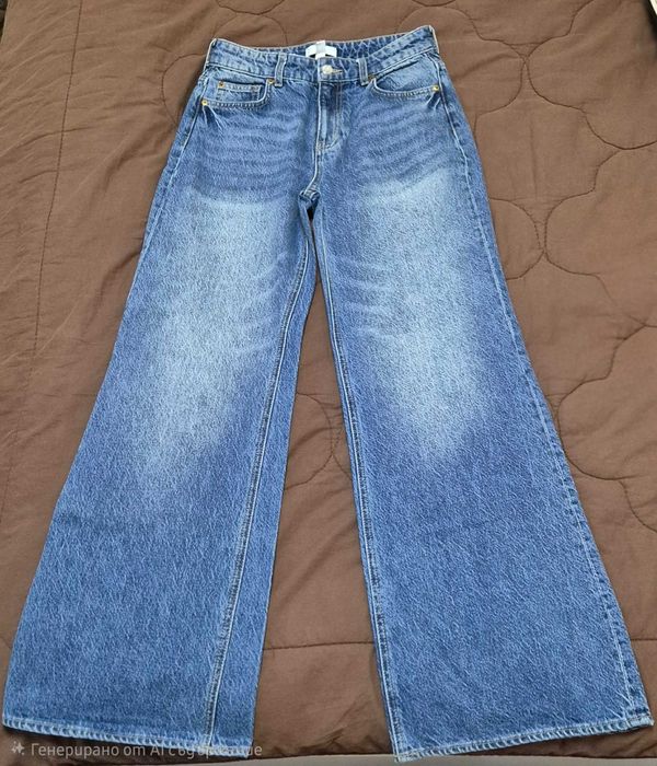 Дънки flared regular H&M