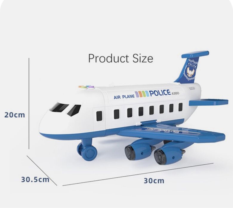 Самолёт. Автотрек. Самолёт с машинками