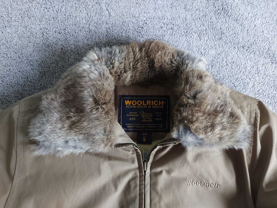 Дамско пухено яке Woolrich със заешки косъм - размер S