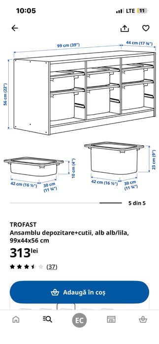 raft depozitare cutii incluse ikea