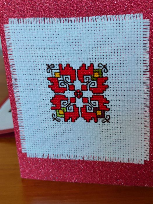 Бродирани картички с плик