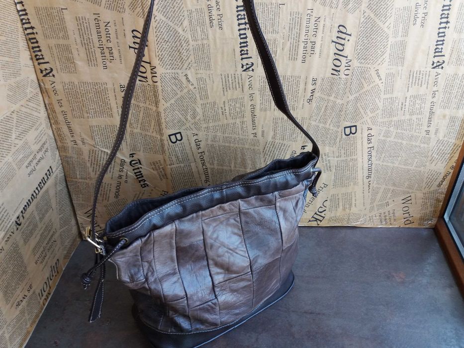 дамска чанта,кожена торба-кафява естествена кожа