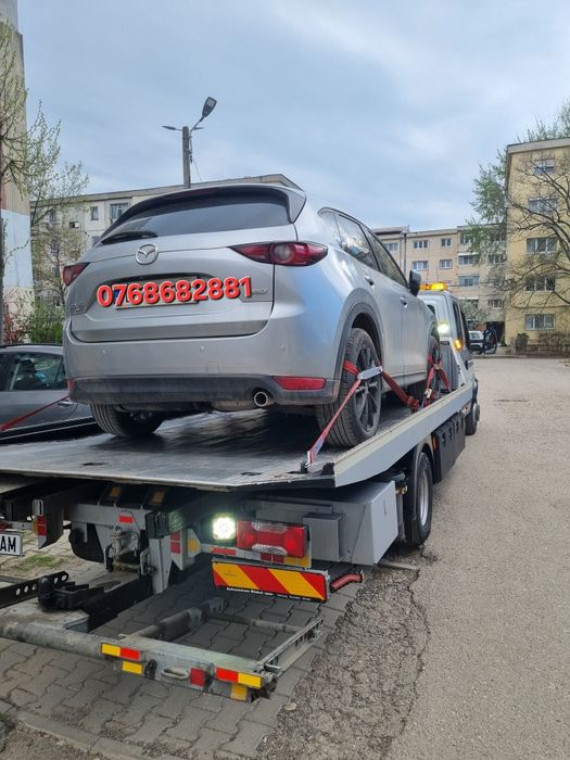 Tractări Auto 24H Autoplatforma Hidraulică 7 locuri  Făraș+ Furculiță Platforma pt Dube Utilaje Auto joase roți rupte blocate  deblocări uși incuiate