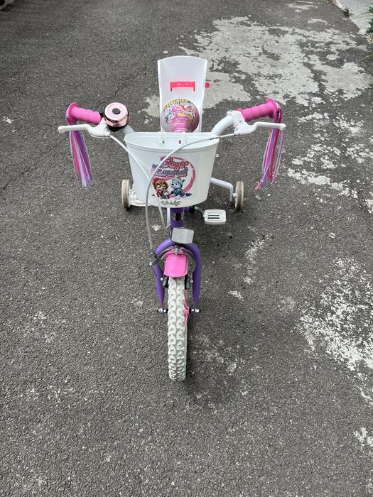 Bicicleta copii cu roti ajutatoare Paw Patrol 16’’ fabricata  in Spania