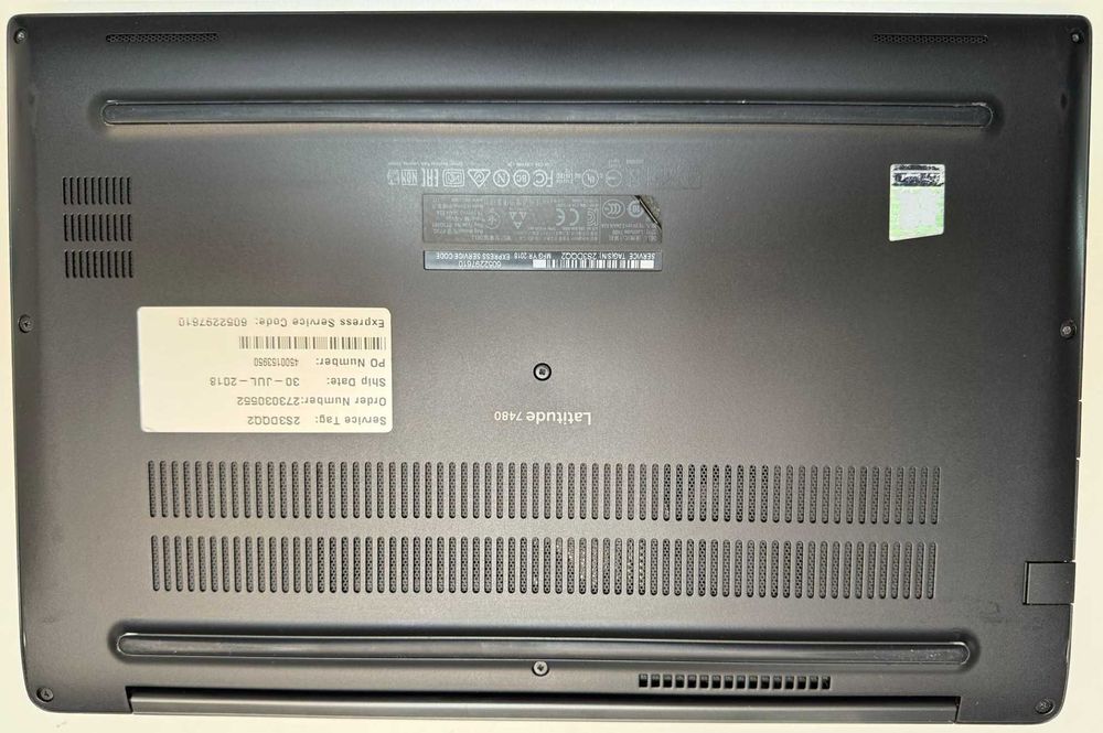 Laptop DELL Latitude7480, 14", i7-6600U CPU 2.60GHz, 16GB, intel HD520