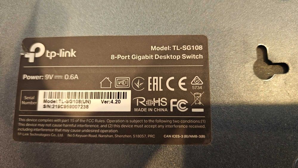 Switch TP-LINK Gigabit TL-SG108