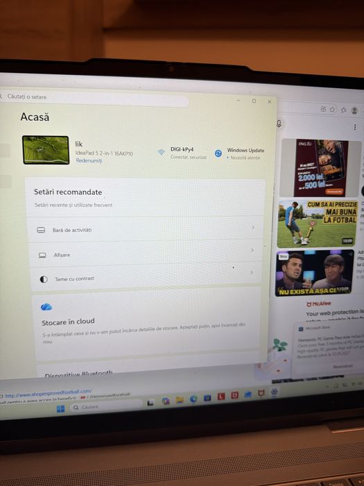 Laptop lenovo ideapad 5 2in1 16AKP10 16 inch touchscreen