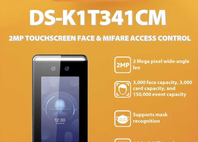 DS-K1T341CM Face Id hikvision