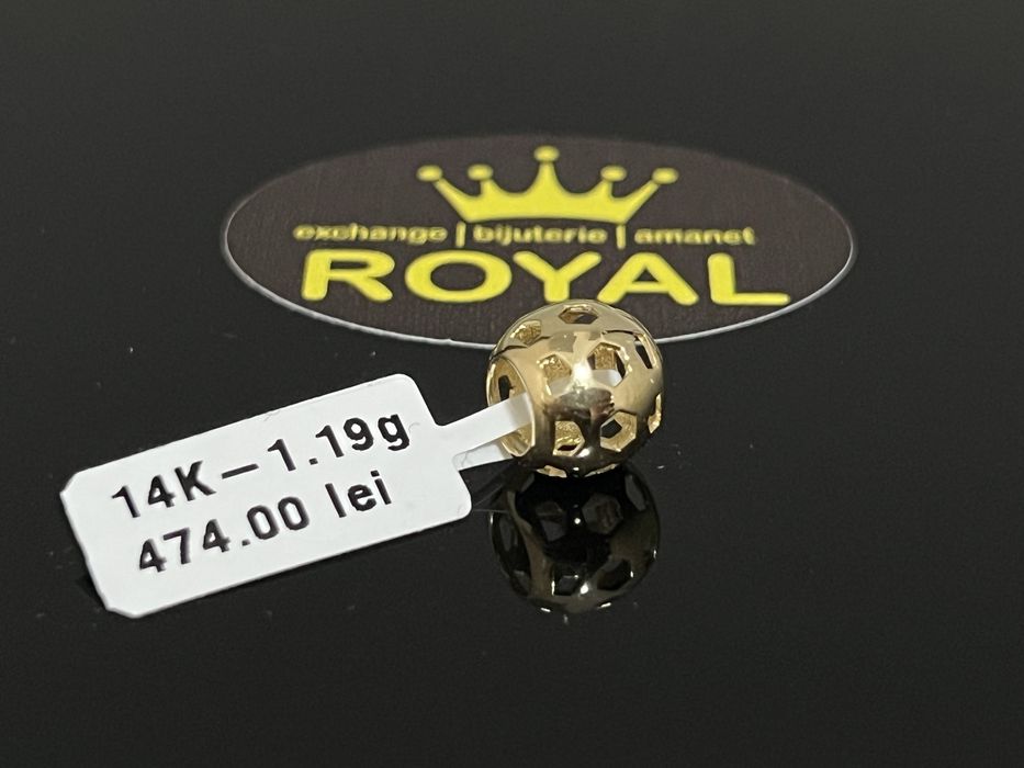Bijuteria Royal CB : Charm pentru bratara aur 14k 1,19 grame