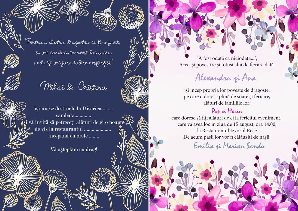 Foto Video Drona Nunta/Botez Foto Magnetice Marturii Invitatii Pahare