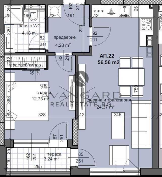 Продава се Двустаен апартамент в Пловдив, Тракия - 65 кв.м за 1240 €/кв.м - Снимка #12