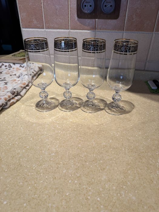 Фужеры богема 4 шт бу